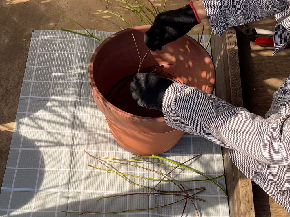 廃材利用のリース